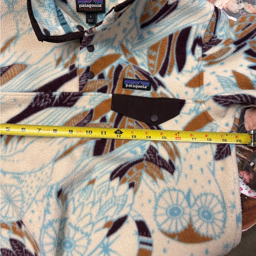 Patagonia Vintage Rare Owl Patterned Fleece Pullover - Picture 14 of 16